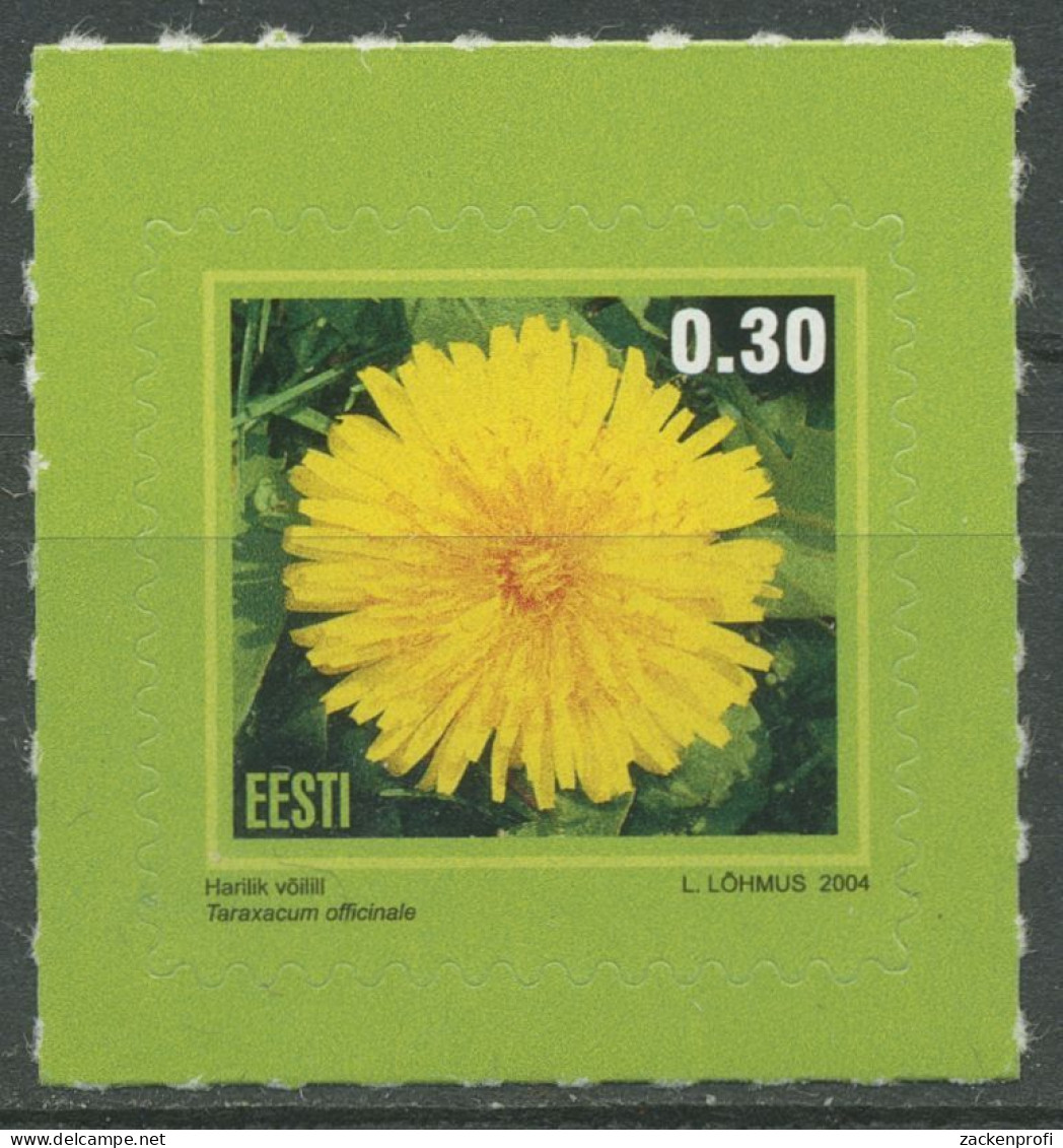 Estland 2004 Freimarke Blumen Löwenzahn 495 Postfrisch - Estland