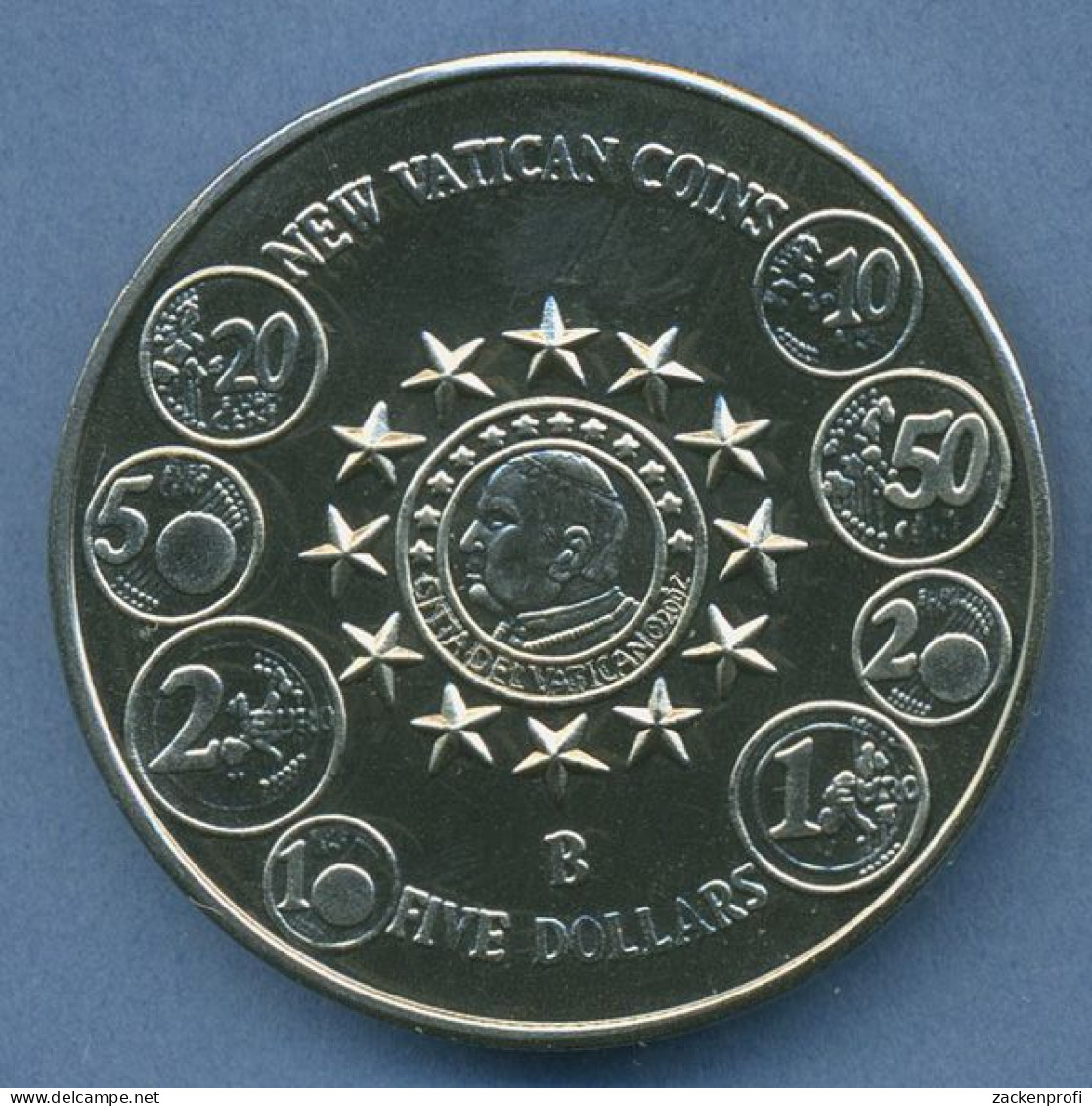 Liberia 5 Dollar 2004 Euromünzen Des Vatican Vz/st (m4585) - Liberia