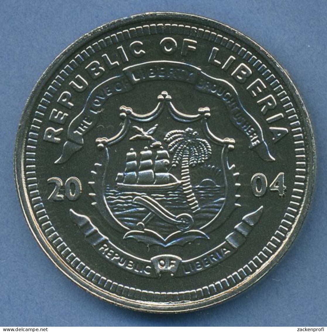 Liberia 5 Dollar 2004 Euromünzen Des Vatican Vz/st (m4585) - Liberia