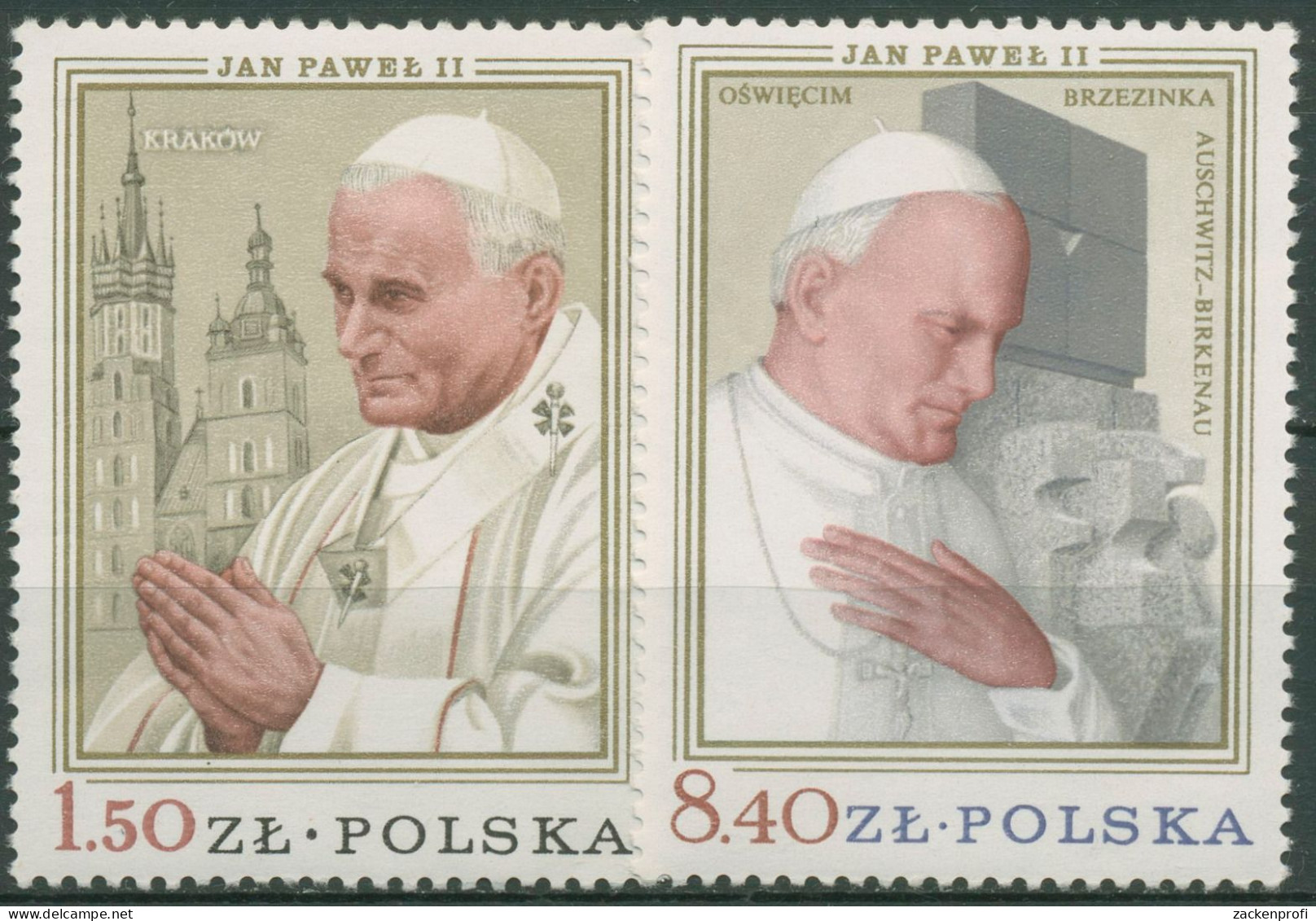 Polen 1979 Papst Johannes Paul II. 2629/30 Postfrisch - Nuevos