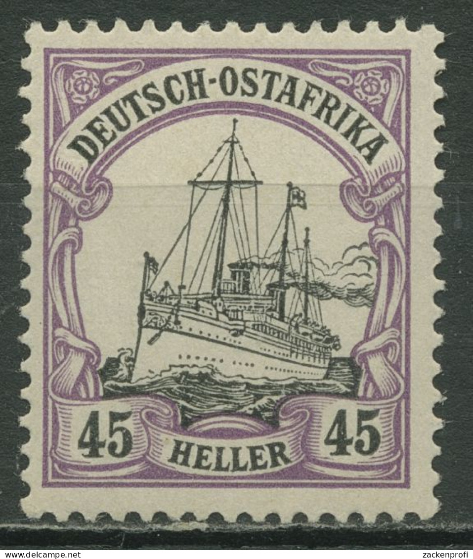 Deutsch-Ostafrika 1905/19 Kaiseryacht Hohenzollern 28 B Mit Falz - Afrique Orientale