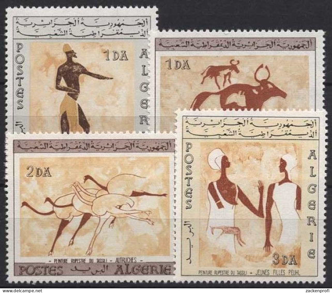 Algerien 1966 Felszeichnungen 444/447 Postfrisch - Algeria (1962-...)