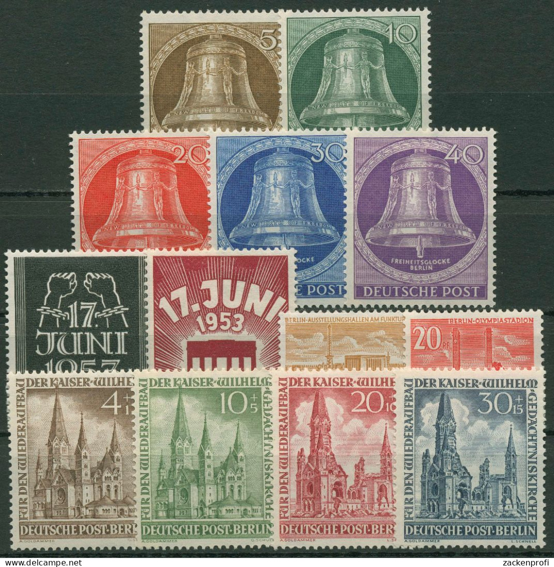 Berlin Jahrgang 1953 Komplett (101/13) Mit Falz - Unused Stamps