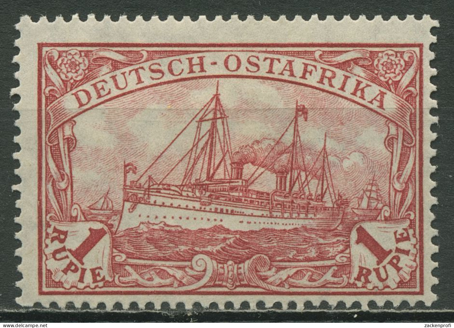 Deutsch-Ostafrika 1905/20 Kaiseryacht Hohenzollern 38 II B Mit Falz - Afrique Orientale