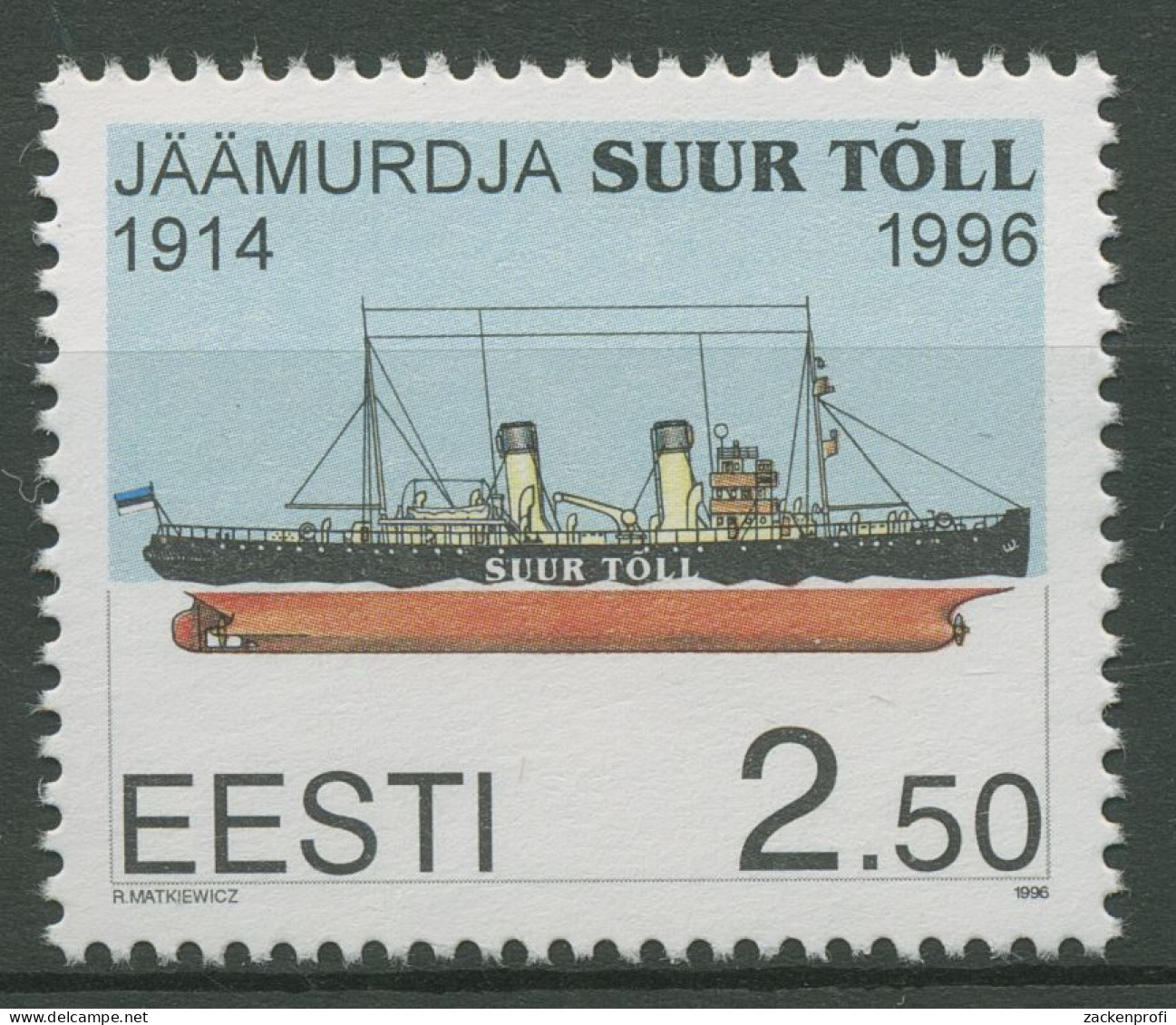 Estland 1996 Schiffe Eisbrecher 282 Postfrisch - Estland