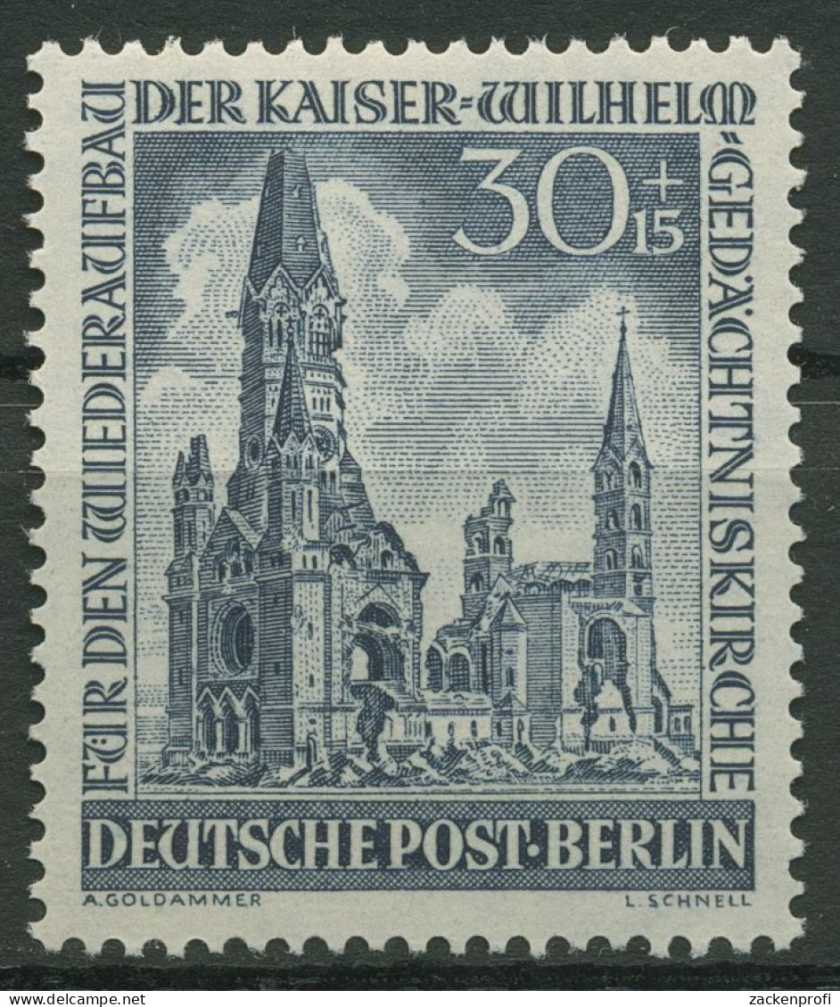 Berlin 1953 Kaiser-Wilhelm-Gedächtniskirche 109 Postfrisch Geprüft - Ongebruikt