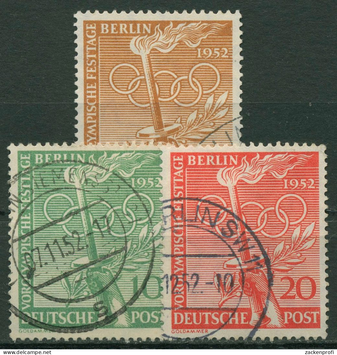 Berlin 1952 Vorolympische Festtage 88/90 Mit BERLIN-Stempel - Usati