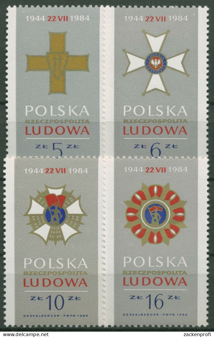 Polen 1984 SOCPHILEX Breslau Orden 2926/29 Postfrisch - Nuevos