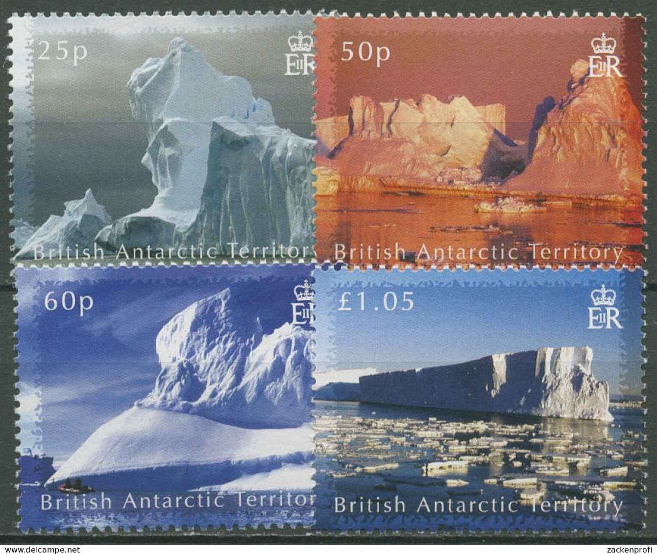 Britische Antarktis 2007 Eisberge 454/57 Postfrisch - Ungebraucht