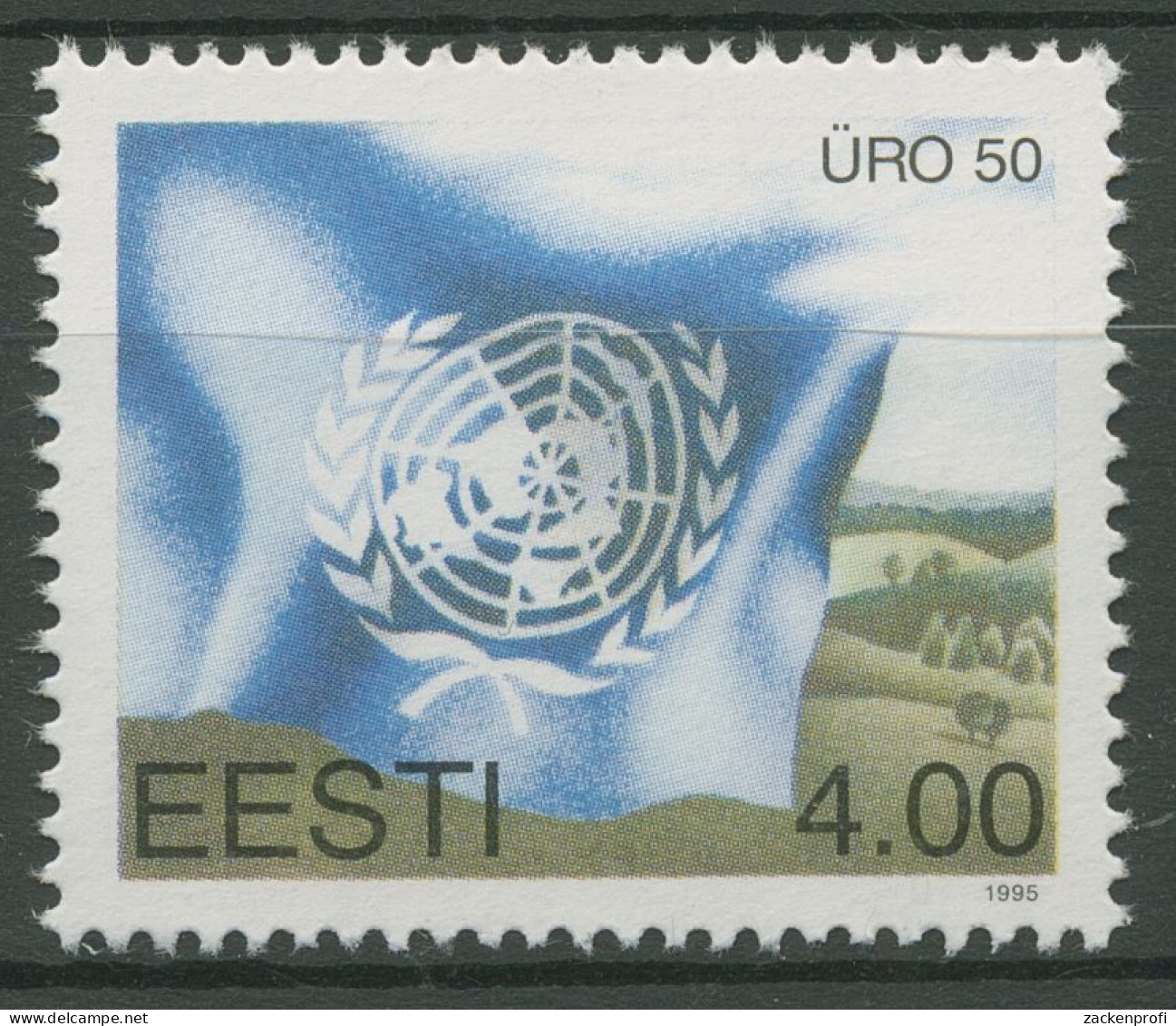 Estland 1995 Vereinte Nationen UNO Flagge 255 Postfrisch - Estonie