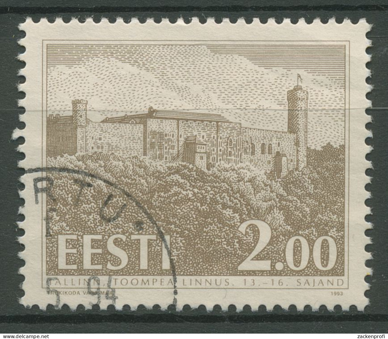 Estland 1993 Bauwerke Domberg Tallinn 213 Gestempelt - Estland