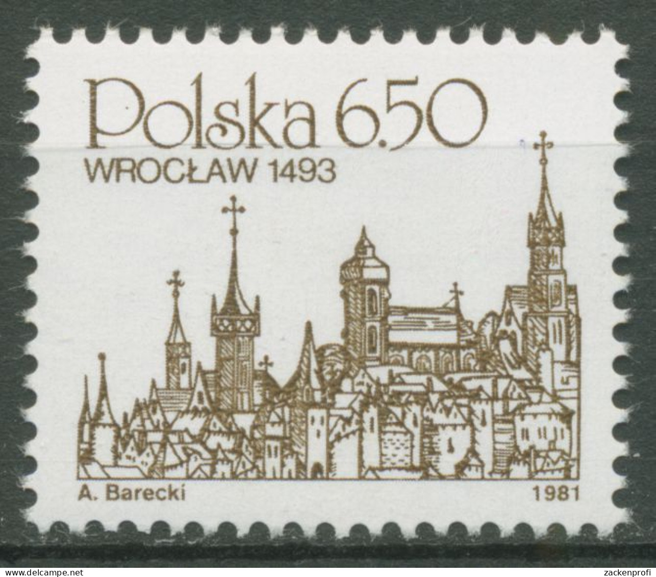Polen 1981 Stadtansichten Stadt Breslau 2737 Postfrisch - Neufs