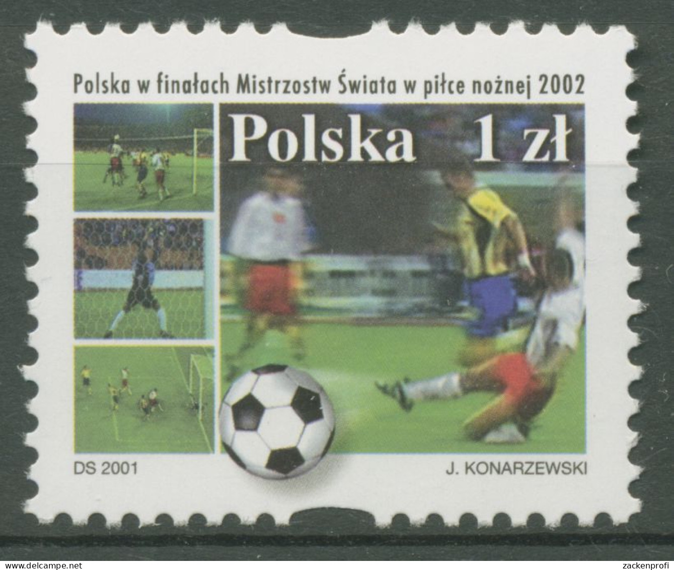 Polen 2001 Fußball-WM 2002 Qualifikation 3924 Postfrisch - Nuovi