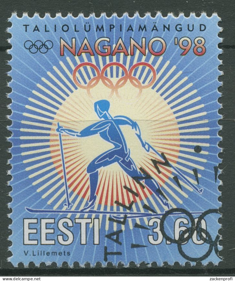Estland 1998 Olympische Winterspiele Nagano 316 Gestempelt - Estonie