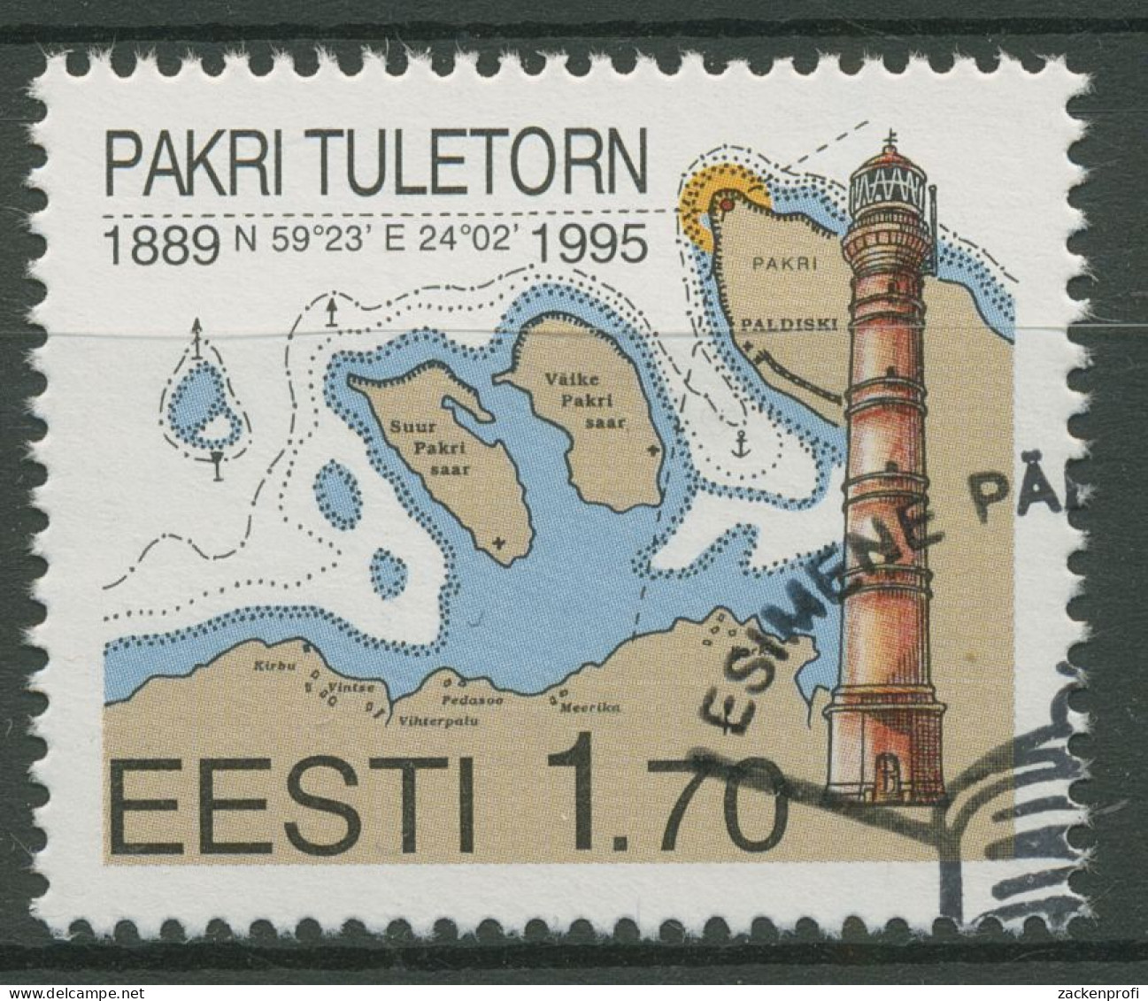 Estland 1995 Leuchttürme 256 Gestempelt - Estonia