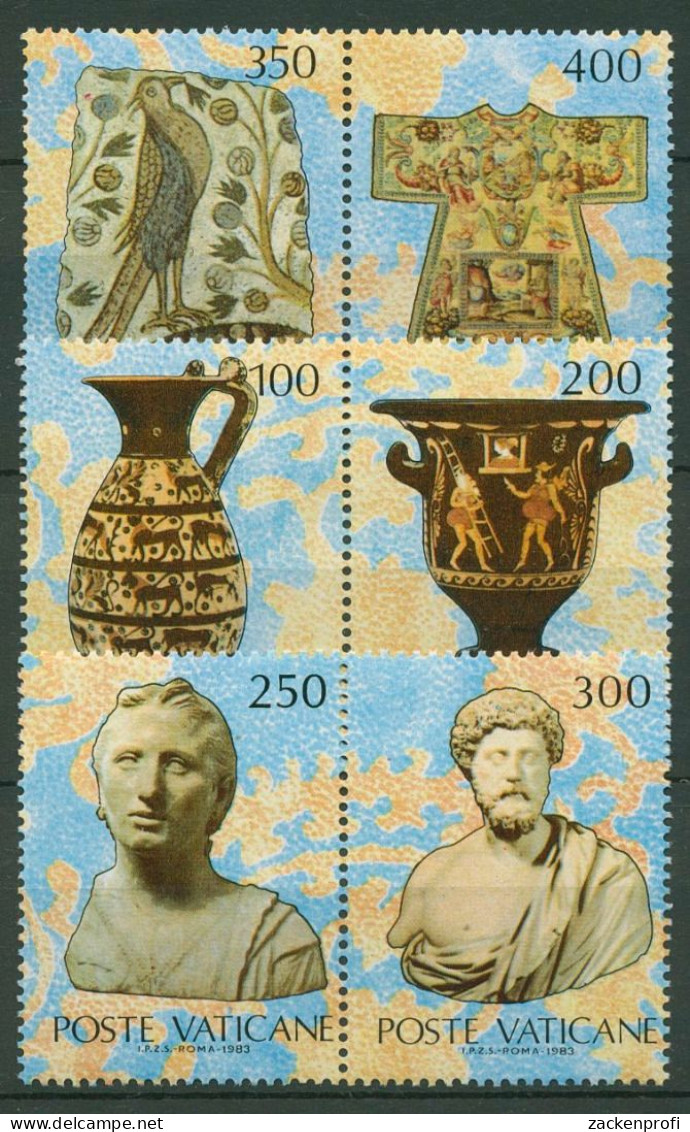 Vatikan 1983 Vatikanische Kunstwerke 820/25 Blockeinzelmarken Postfrisch - Nuevos