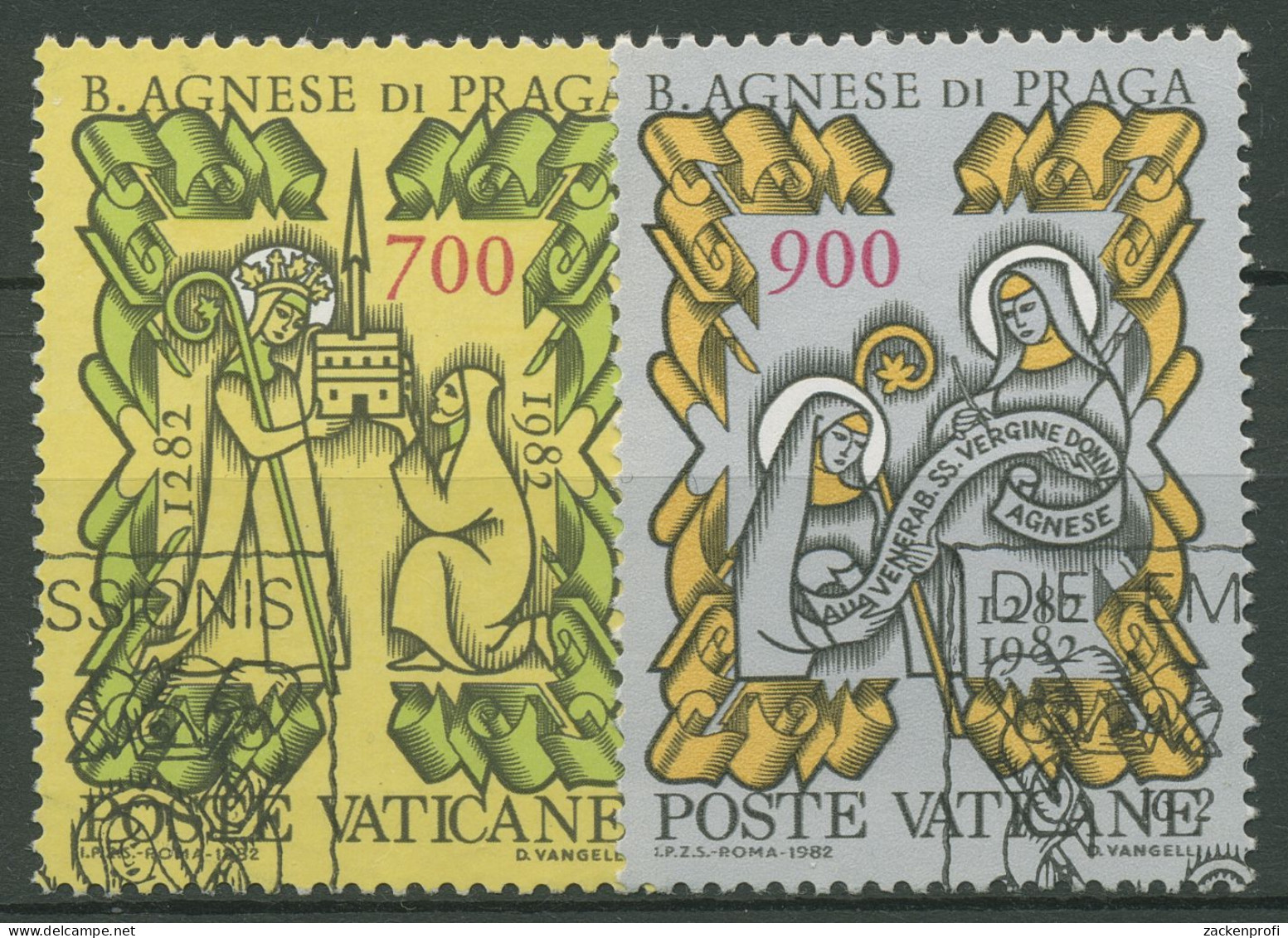 Vatikan 1982 Selige Agnes Von Böhmen 803/04 Gestempelt - Usati
