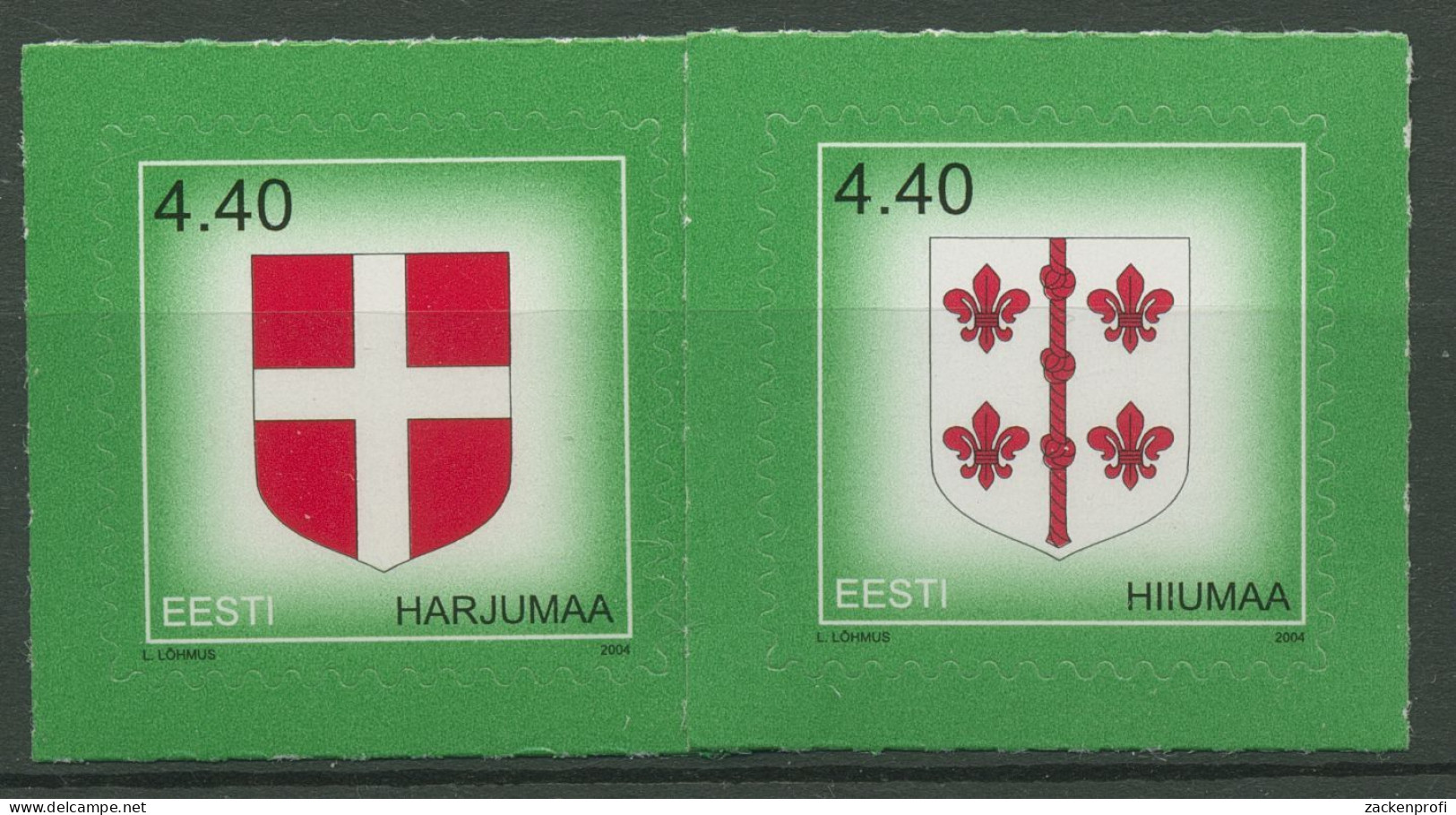 Estland 2004 Freimarken Wappen Der Bezirke 496/97 Postfrisch - Estonie