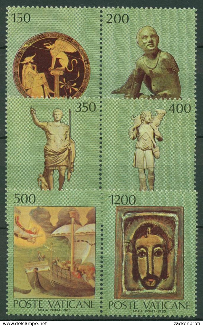 Vatikan 1983 Vatikanische Kunstwerke 836/41 Blockeinzelmarken Postfrisch - Unused Stamps