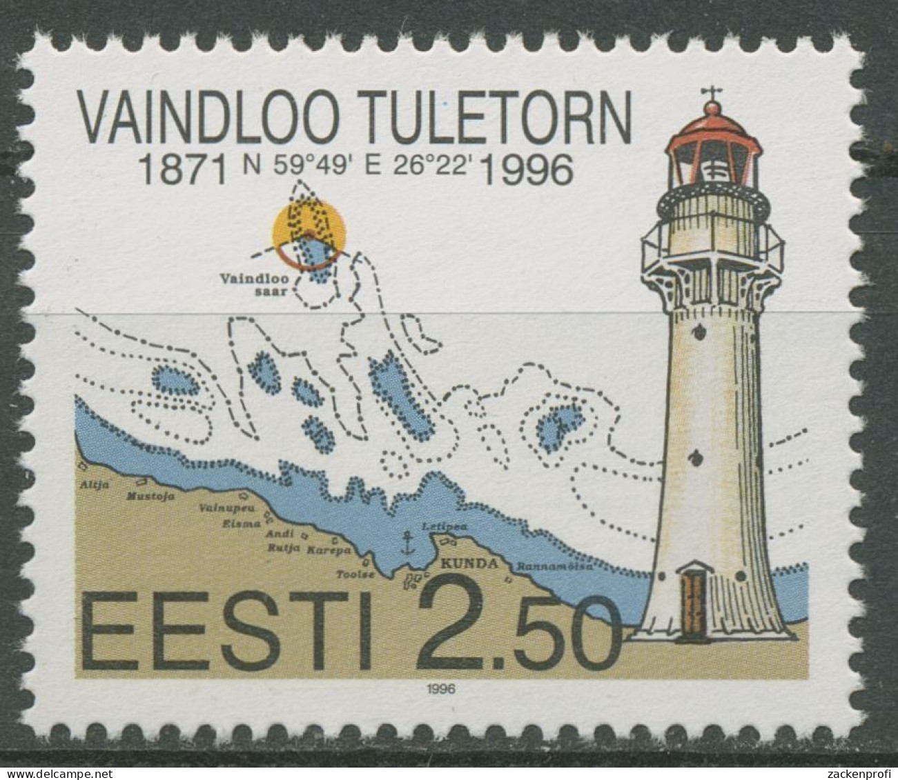 Estland 1996 Leuchttürme 283 Postfrisch - Estonia