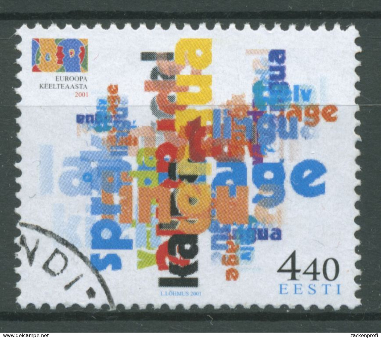 Estland 2001 Jahr Der Sprache 396 Gestempelt - Estonia