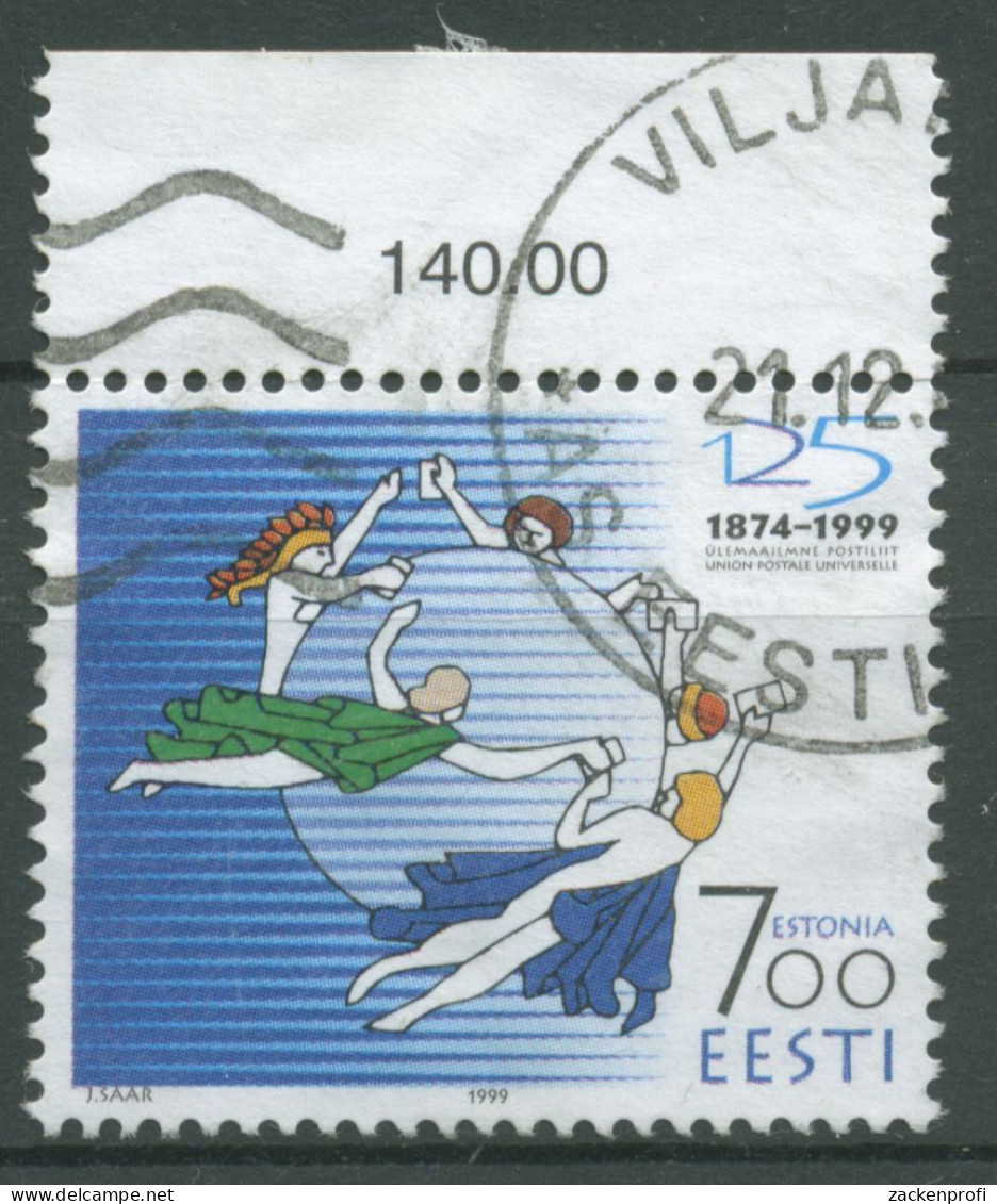 Estland 1999 Weltpostverein UPU Emblem 353 Gestempelt - Estonia