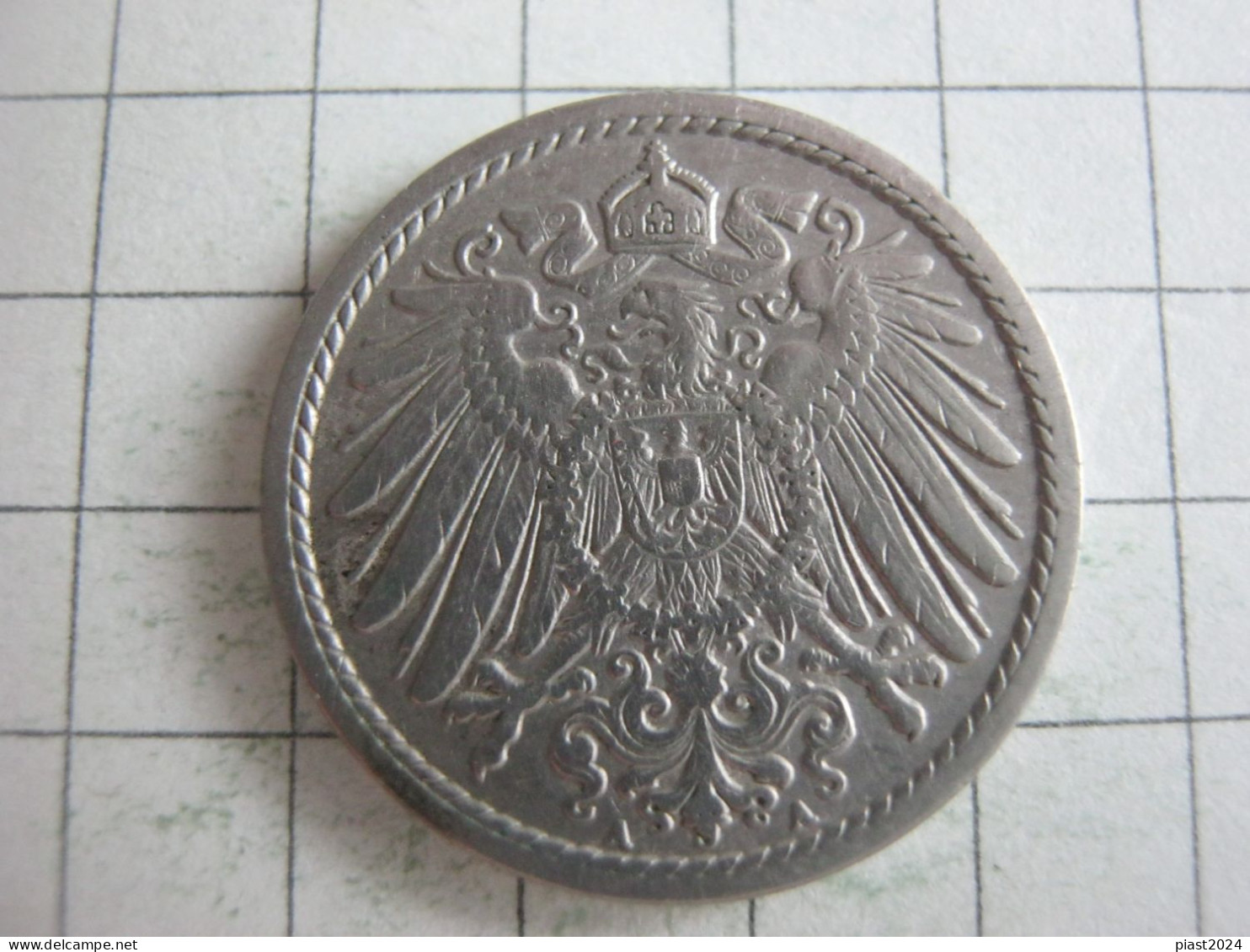 Germany 5 Pfennig 1909 A - 5 Pfennig