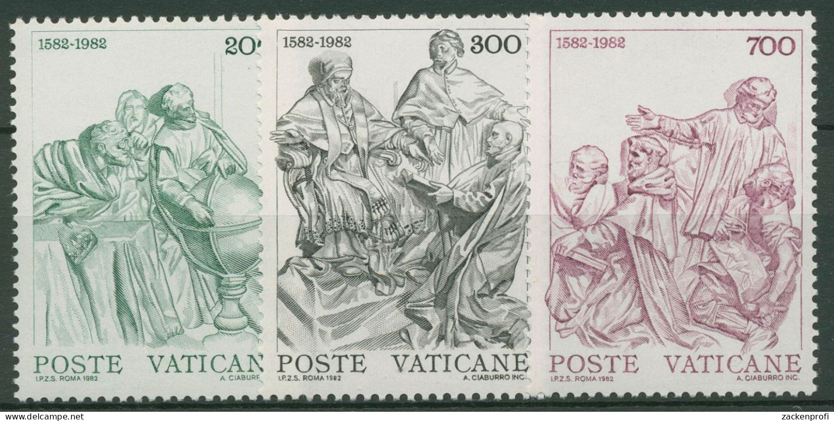 Vatikan 1982 Gregorianischer Kalender 811/13 Postfrisch - Ongebruikt