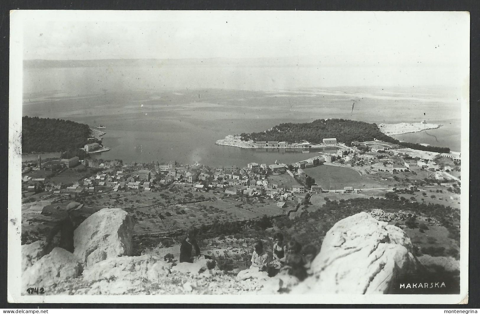 CROATIA MAKARSKA - Panorama - Old 1937 Postcard (see Sales Conditions) 010162 - Croacia