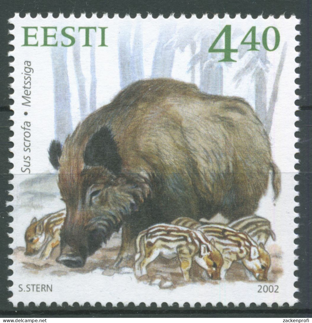 Estland 2002 Tiere Wildschwein Frischlinge 446 Postfrisch - Estonie