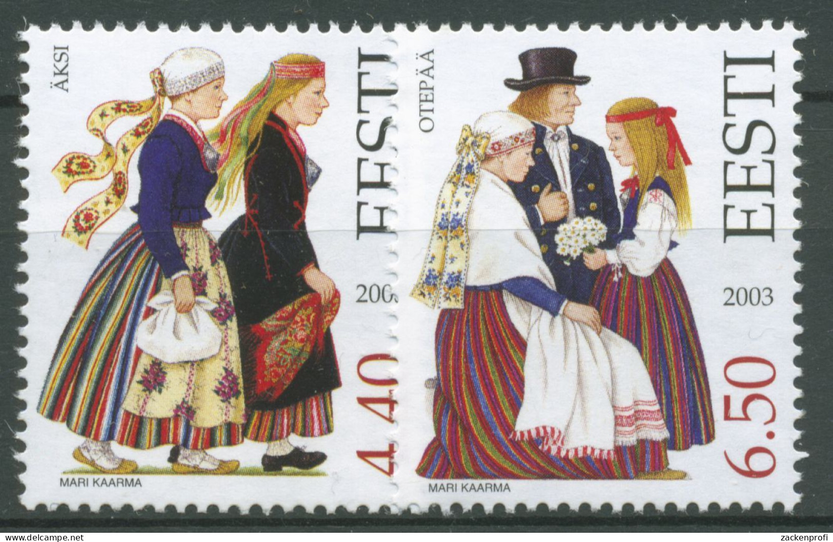 Estland 2003 Trachten 472/73 Postfrisch - Estonia