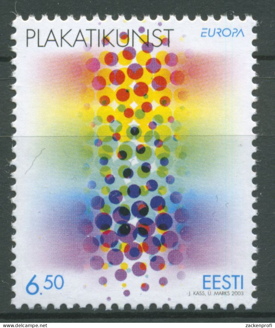 Estland 2003 Europa CEPT Plakate 463 Postfrisch - Estonie