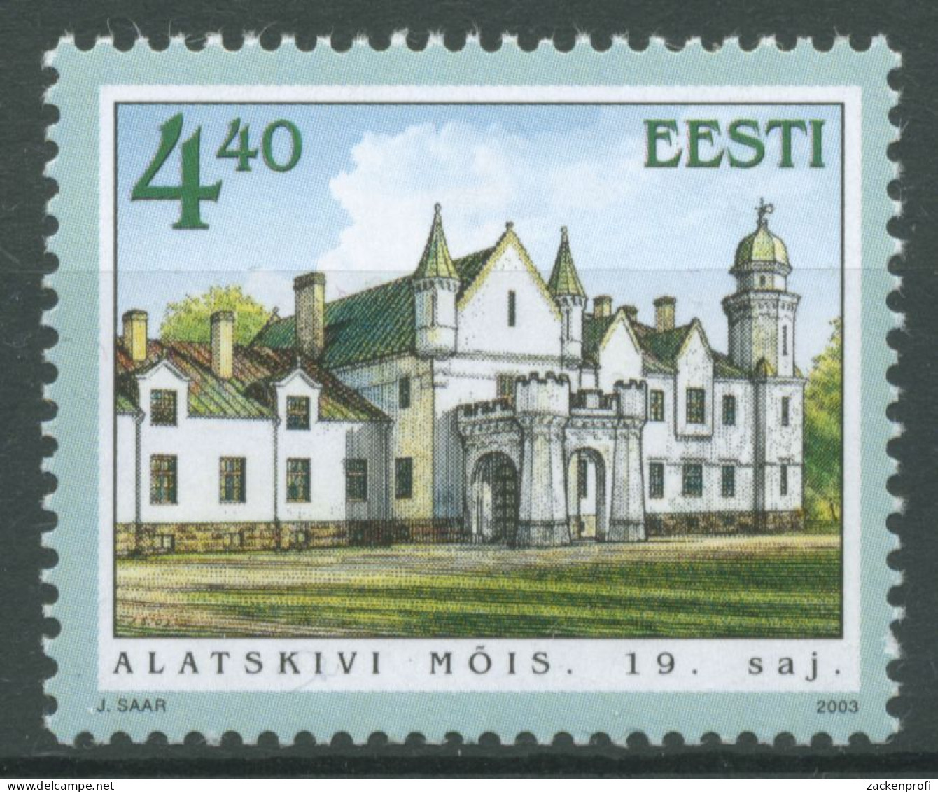 Estland 2003 Gutshöfe Gut Alatskivi 461 Postfrisch - Estonia