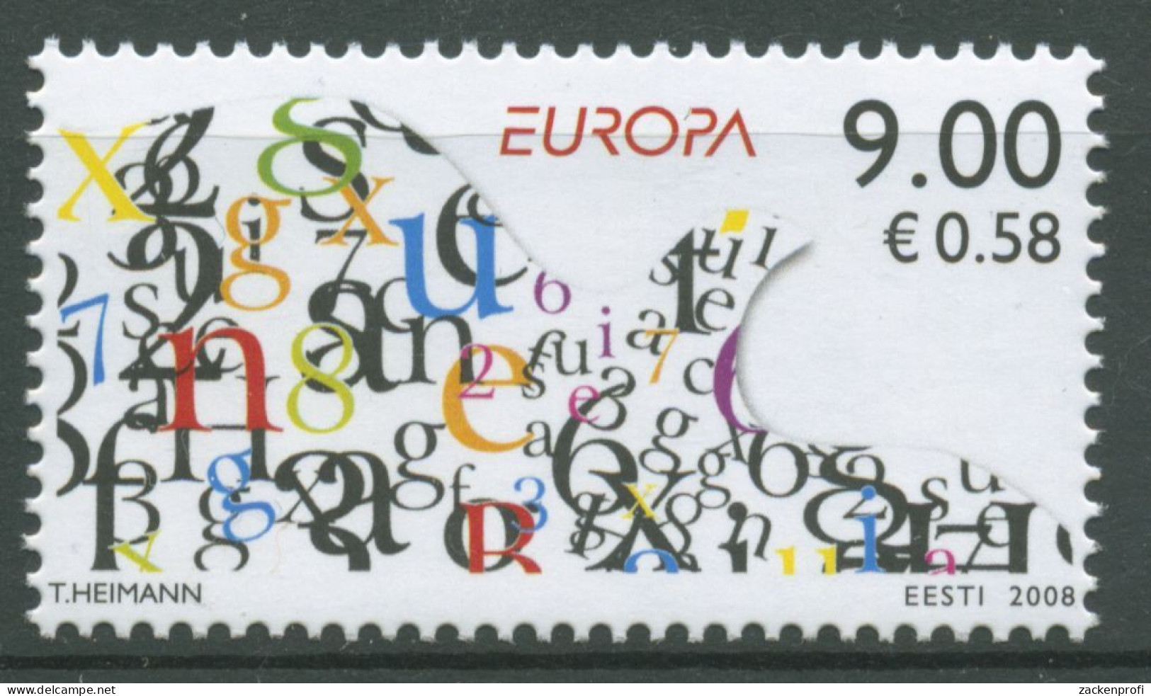 Estland 2008 Europa CEPT Der Brief 615 Postfrisch - Estonie