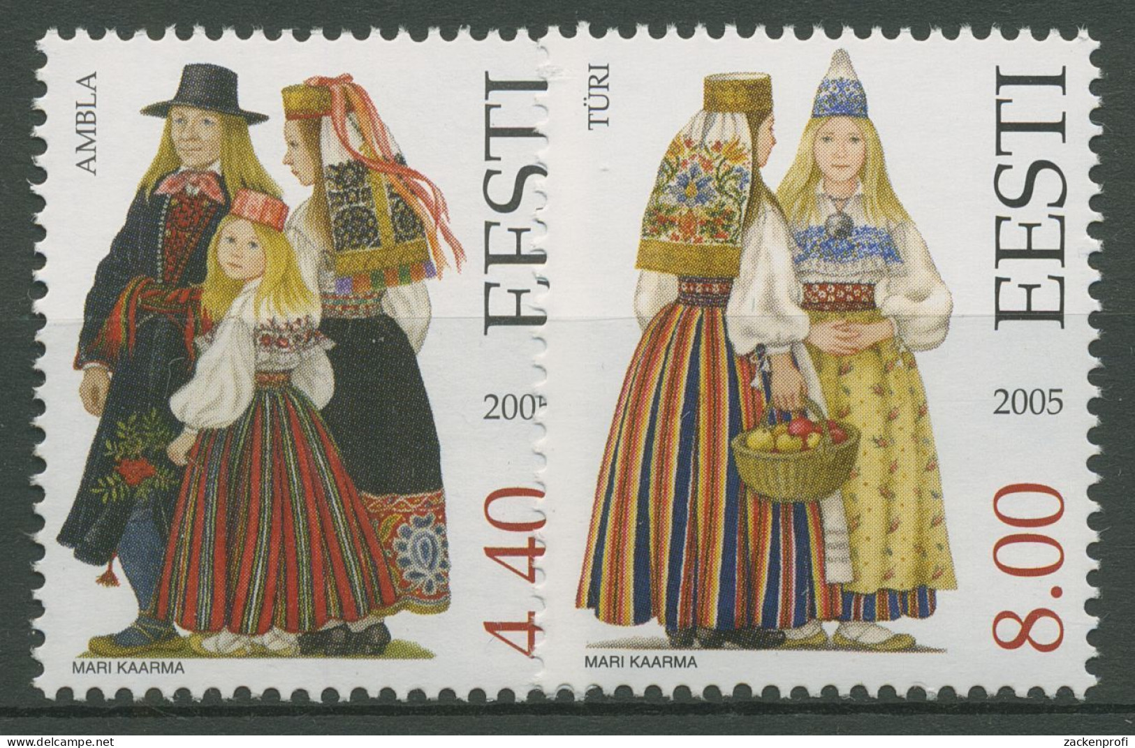 Estland 2005 Trachten 533/34 Postfrisch - Estonie