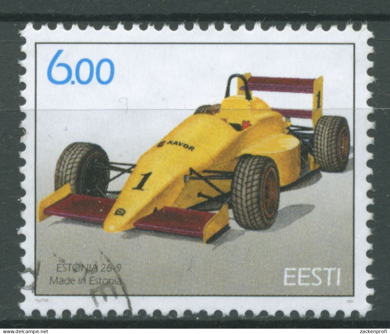 Estland 2001 Motorsport Rennwagen Estonia 420 Gestempelt - Estonie
