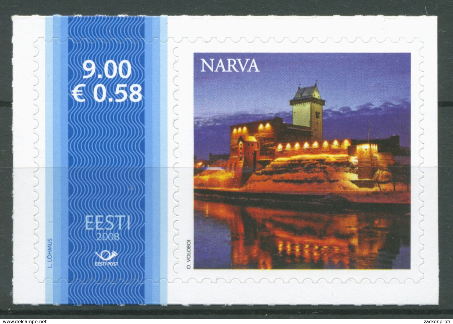 Estland 2008 Meine Marke Mit Personalisiertem Zierfeld Narva 617 Zf Postfrisch - Estland