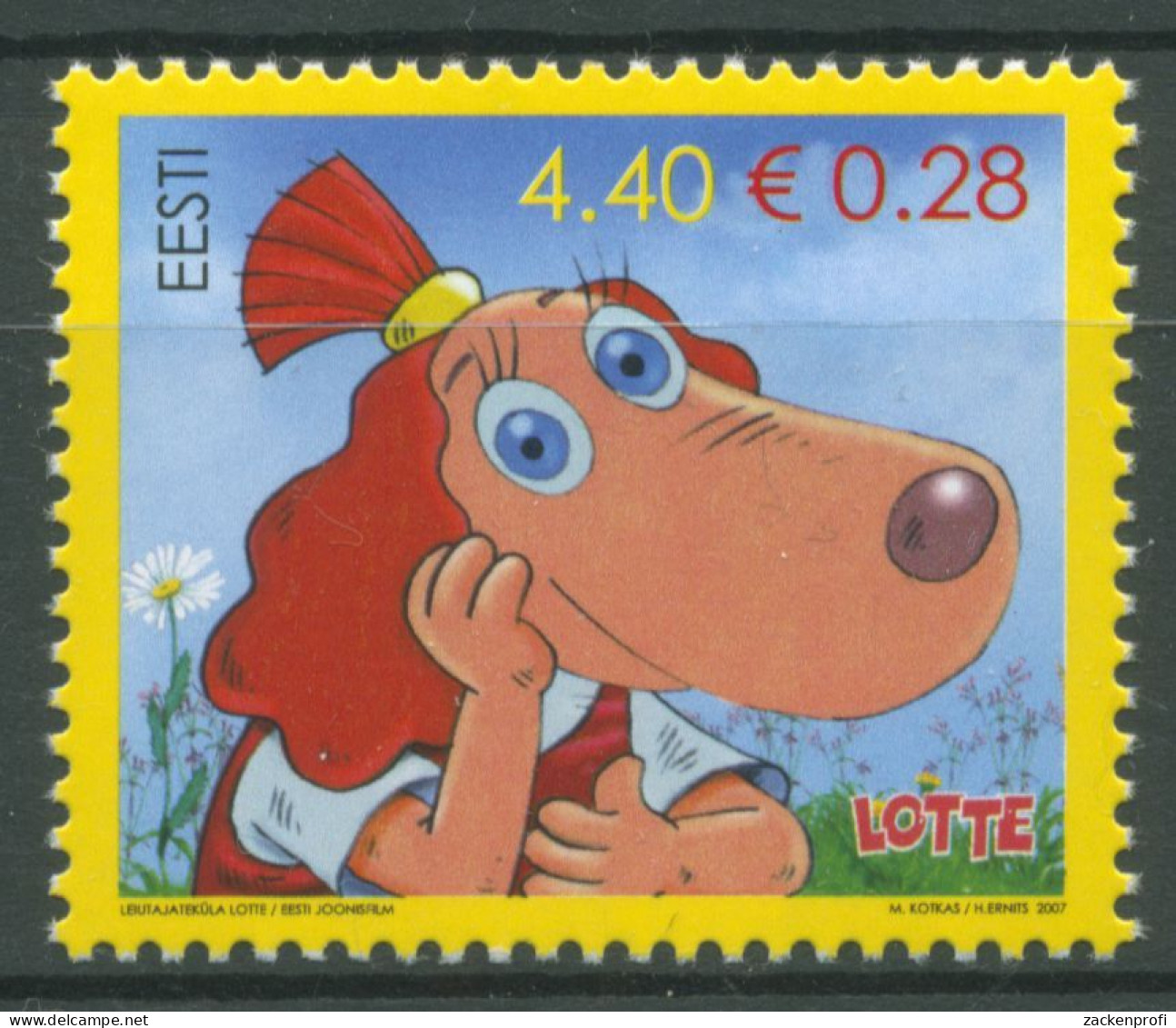 Estland 2007 Zeichentrick Kinofilm Lotte From Gadgetville 572 Postfrisch - Estland