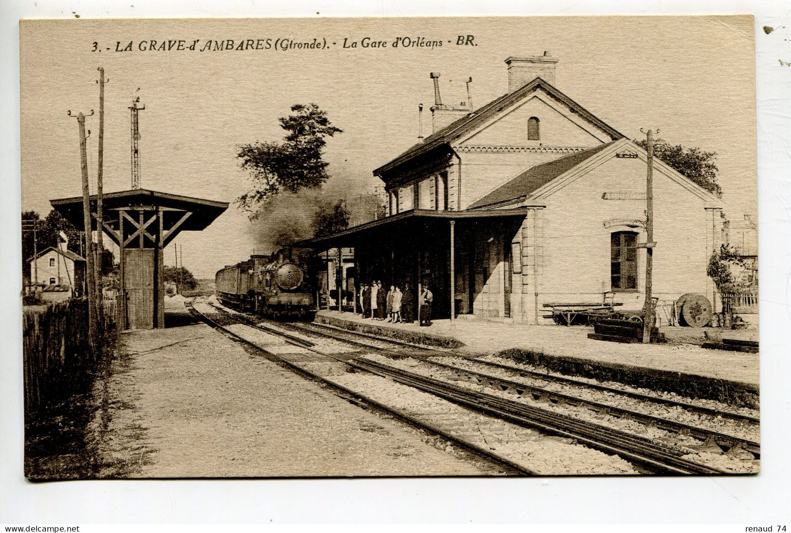 Gare Train La Grave D'Ambares Gironde - Autres & Non Classés