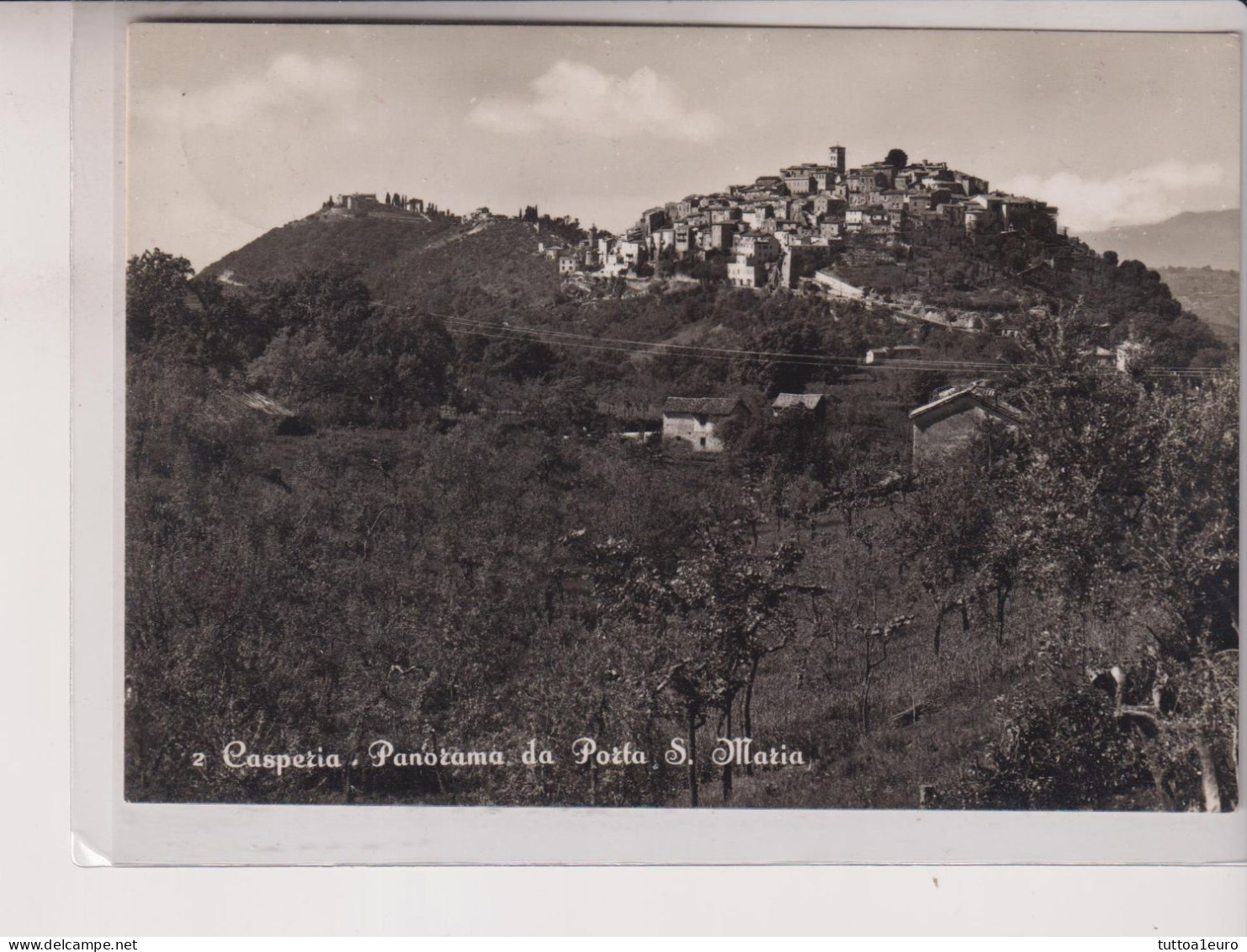 CASPERIA  RIETI PANORAMA  DA PORTA S. MARIA   VG  1955 - Rieti