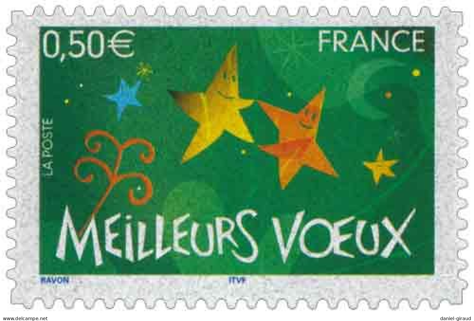 France 2004 Timbre Adhésif N°YT AD48 MNH ** Meilleurs Voeux Provenant Du Carnet N°YT BC44 - Nuevos