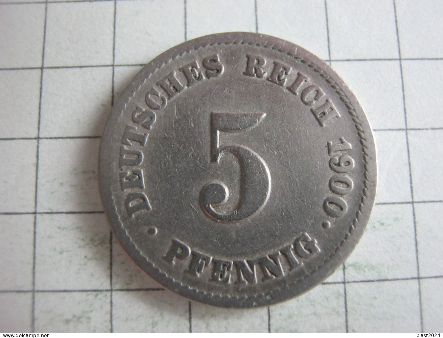 Germany 5 Pfennig 1900 J - 5 Pfennig