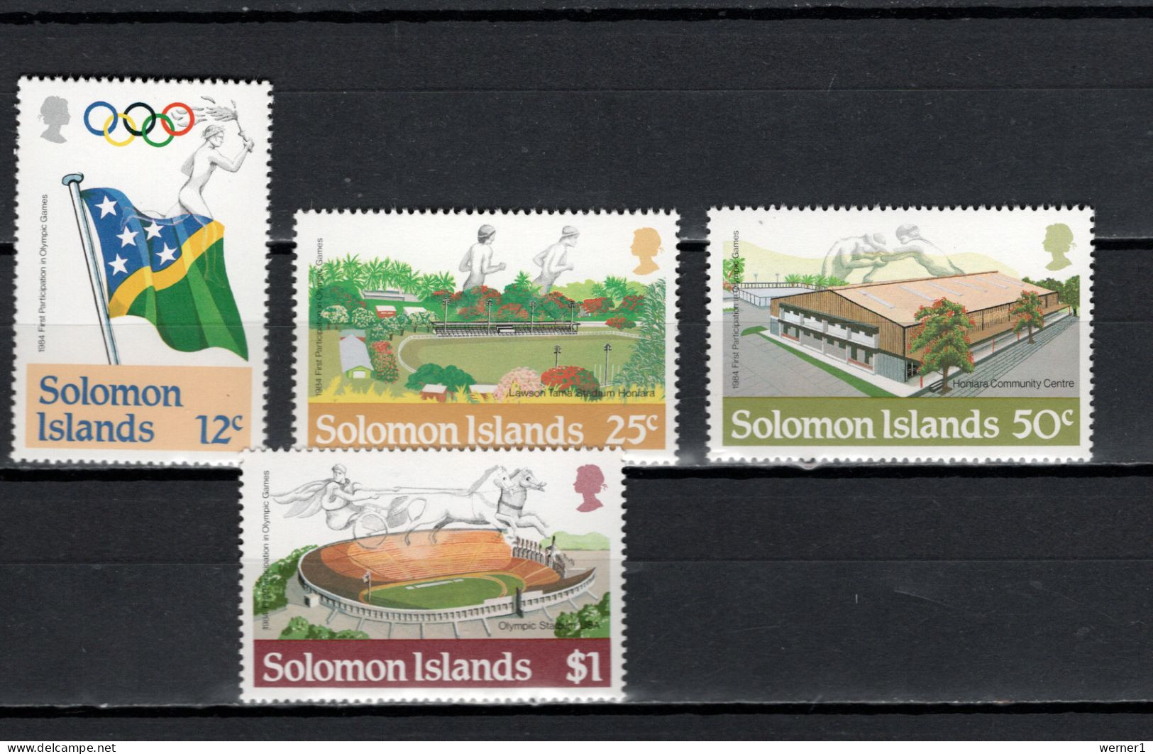 Solomon Islands 1984 Olympic Games Los Angeles Set Of 4 MNH - Summer 1984: Los Angeles