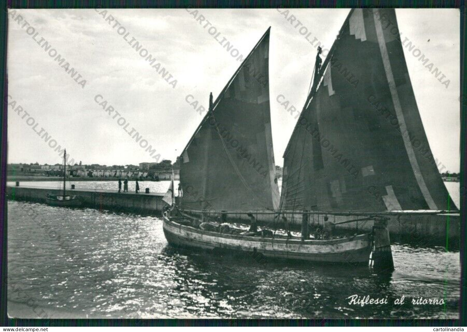 Forlì Cesenatico Barca Foto FG Cartolina KB1060 - Forlì