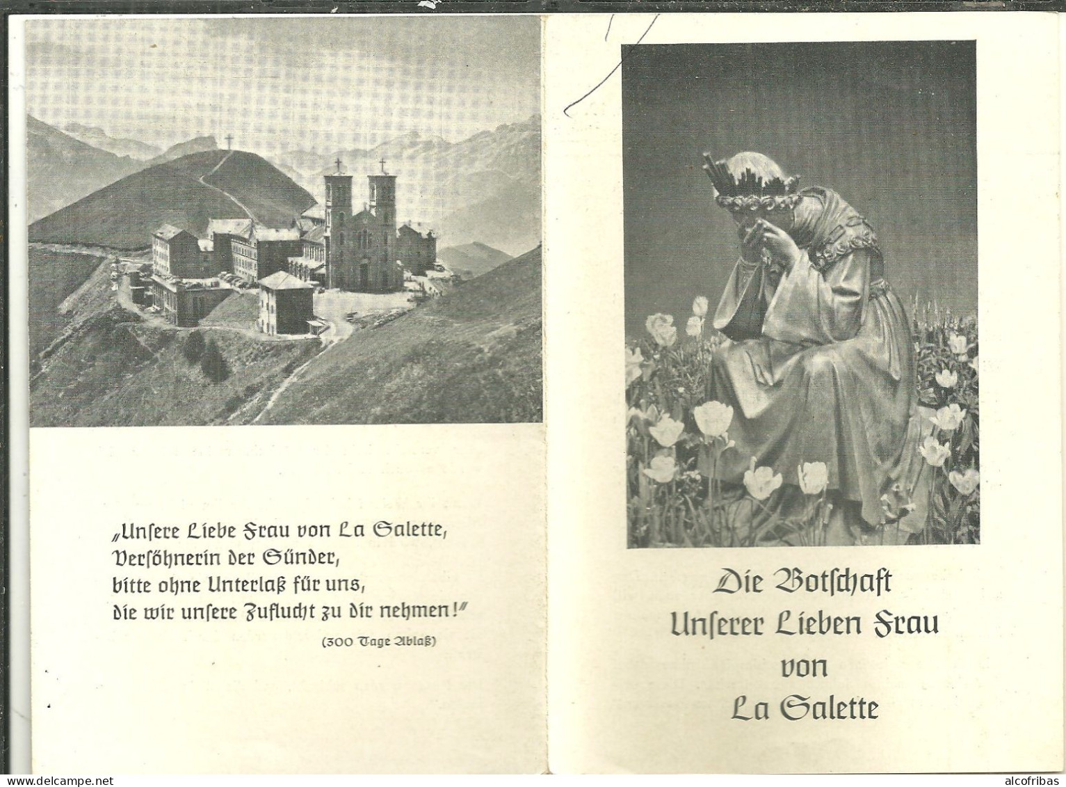 La Salette Petit Depliant En Langue Allemande Die Botschaft Unserer Lieben Frau Von La Salette - Toeristische Brochures