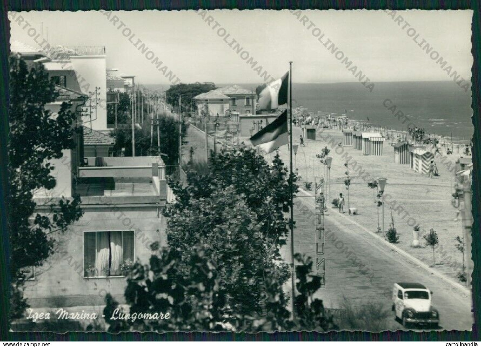 Rimini Bellaria Igea Marina Auto Foto FG Cartolina KB1281 - Rimini