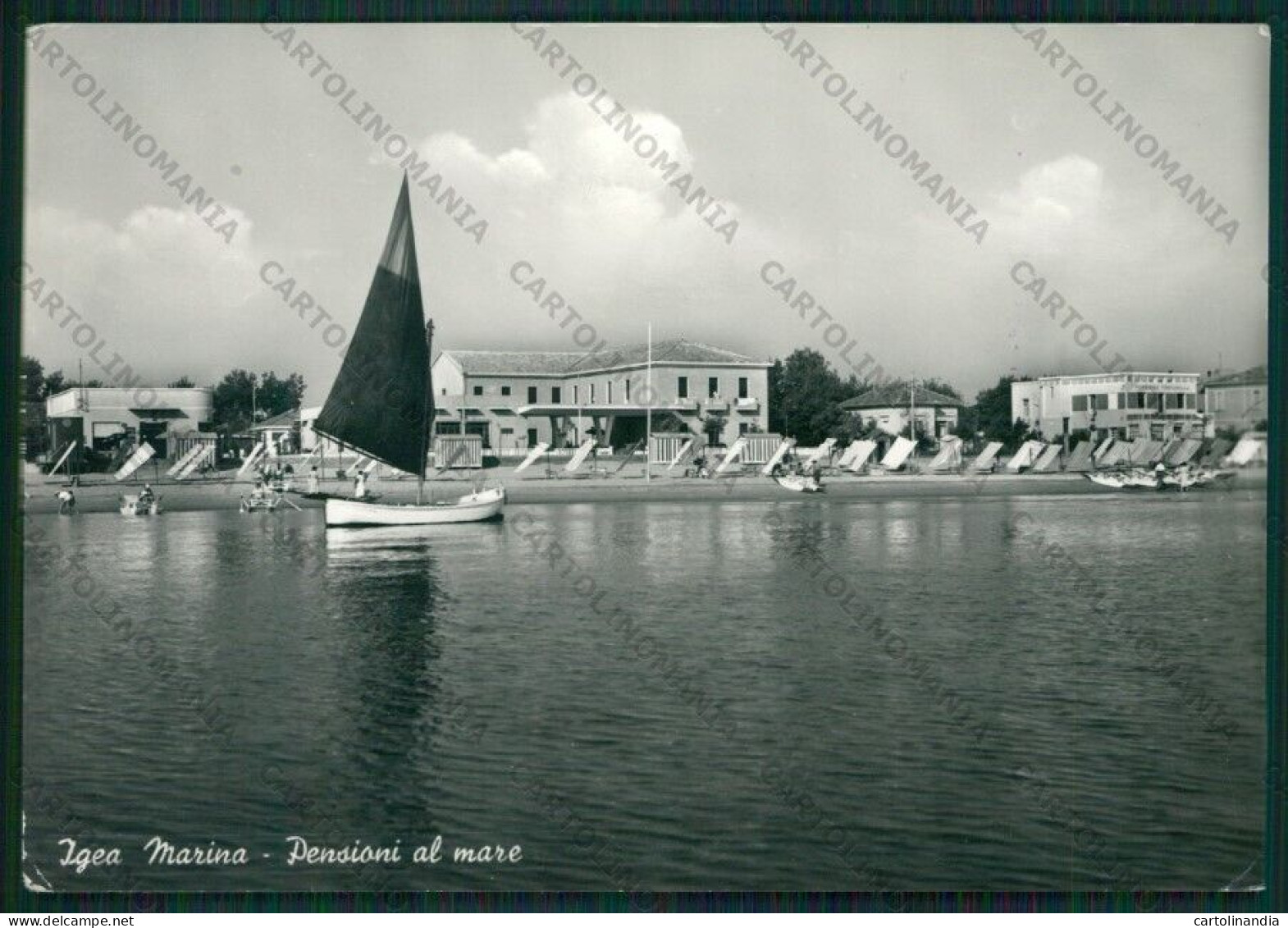 Rimini Bellaria Igea Marina PIEGHINE Foto FG Cartolina KB1295 - Rimini