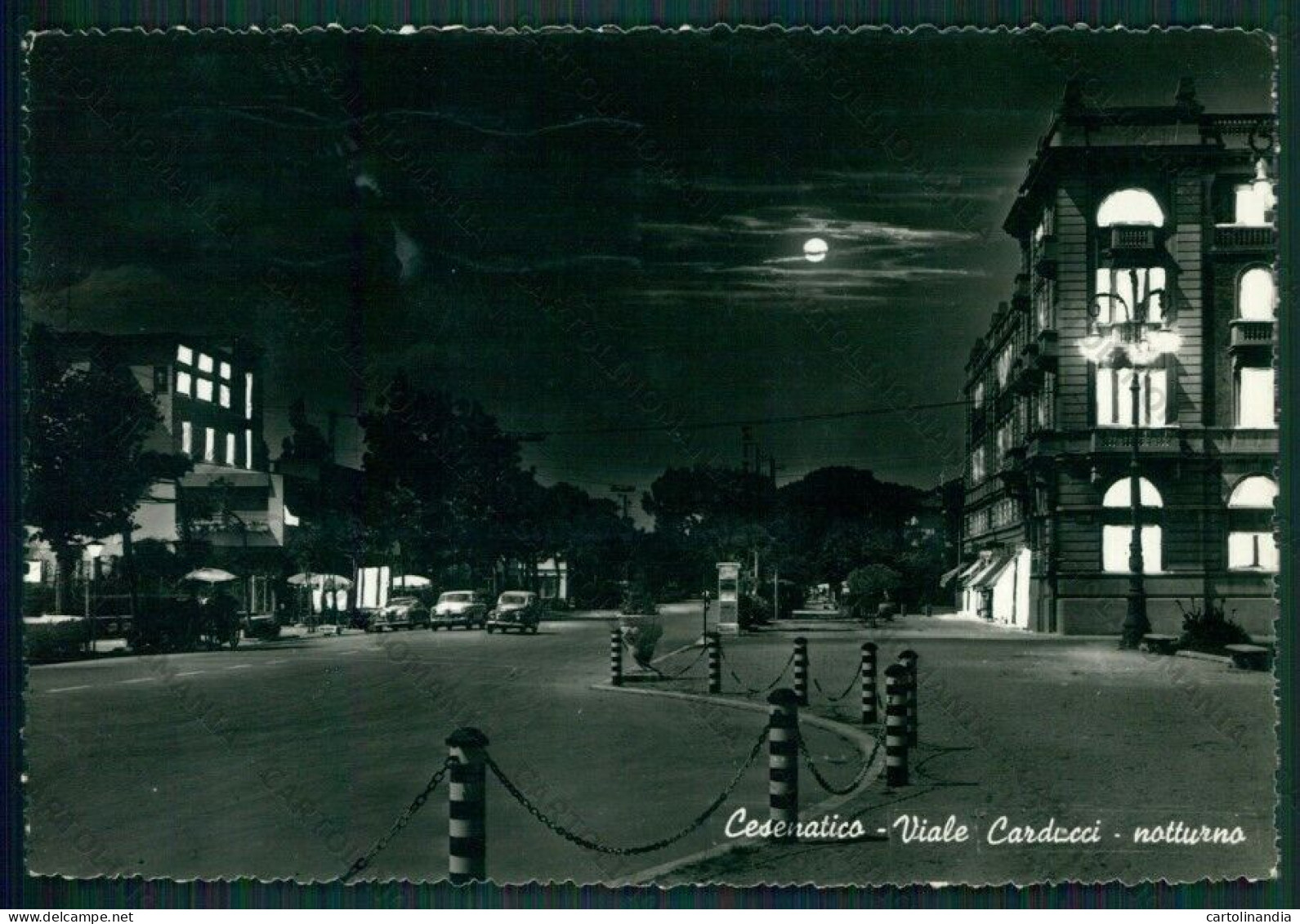 Forlì Cesenatico Auto Chiaro Di Luna Foto FG Cartolina KB1009 - Forli