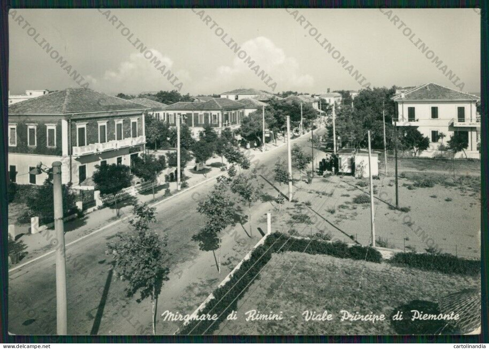 Rimini Miramare Di PIEGA Foto FG Cartolina KB1398 - Rimini