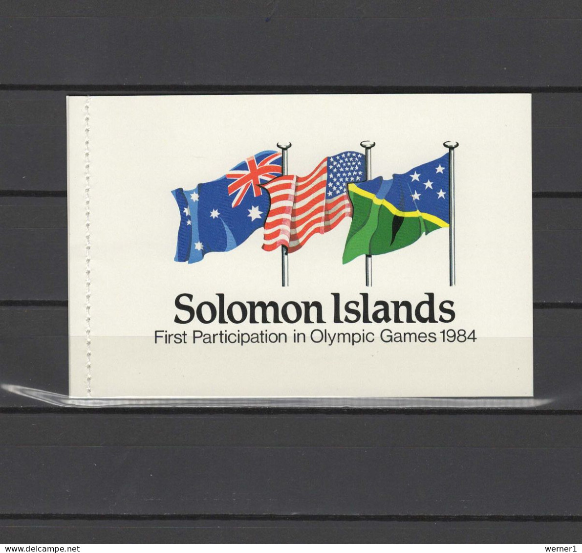 Solomon Islands 1984 Olympic Games Los Angeles Stamp Booklet MNH - Zomer 1984: Los Angeles